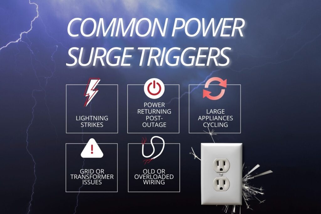 power surge common triggers