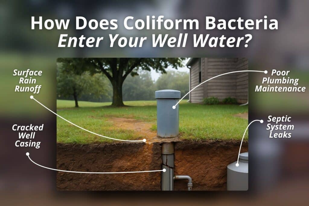 causes of coliform bacteria in well water