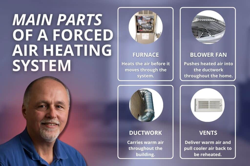 forced air heating components