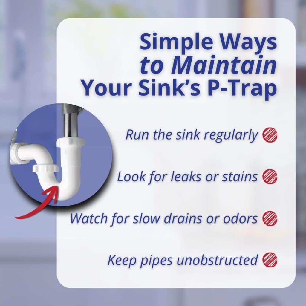 how to maintain plumbing sink traps