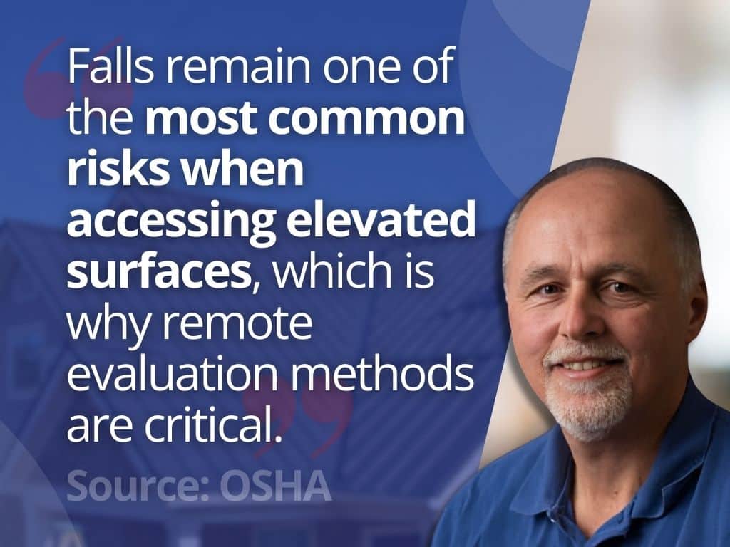 importance of drone use for roof inspections stat